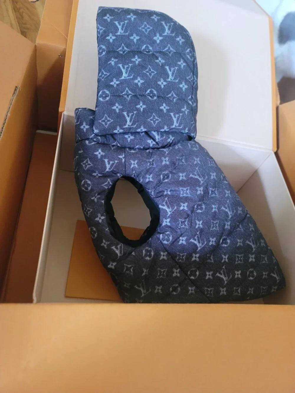 Brand New With Box Louis Vuitton Dog Puffer Jacket XS